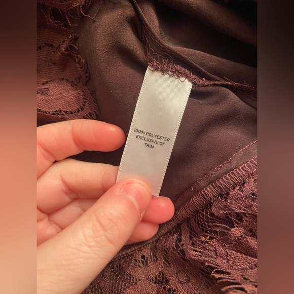 Melrose and Market Lace Trim Cami Slip Dress in Terracotta - Picture 3 of 4